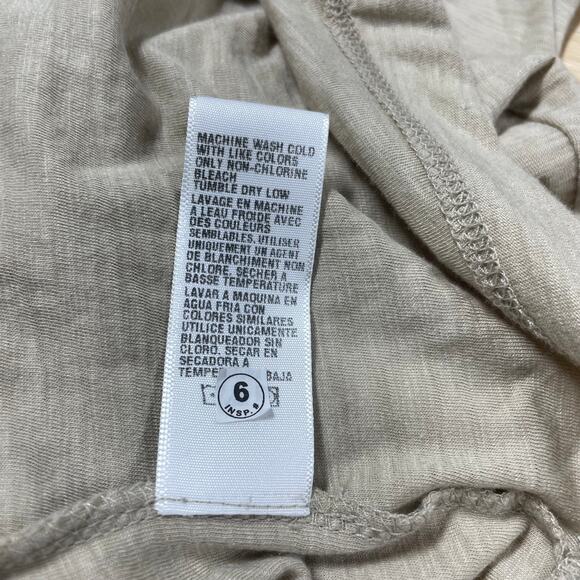 Standard James Perse NWT Scoop Back Tank Dress Size 1 US Small Tan Burnout - Picture 10 of 10